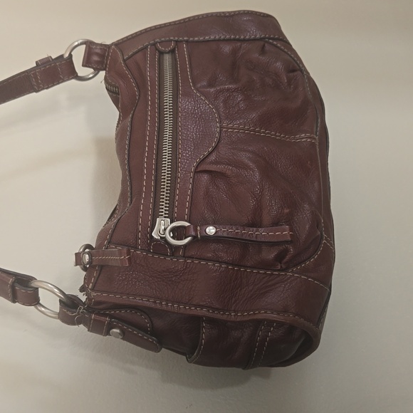 Fossil Brown Leather Shoulder Bag - Picture 2 of 14